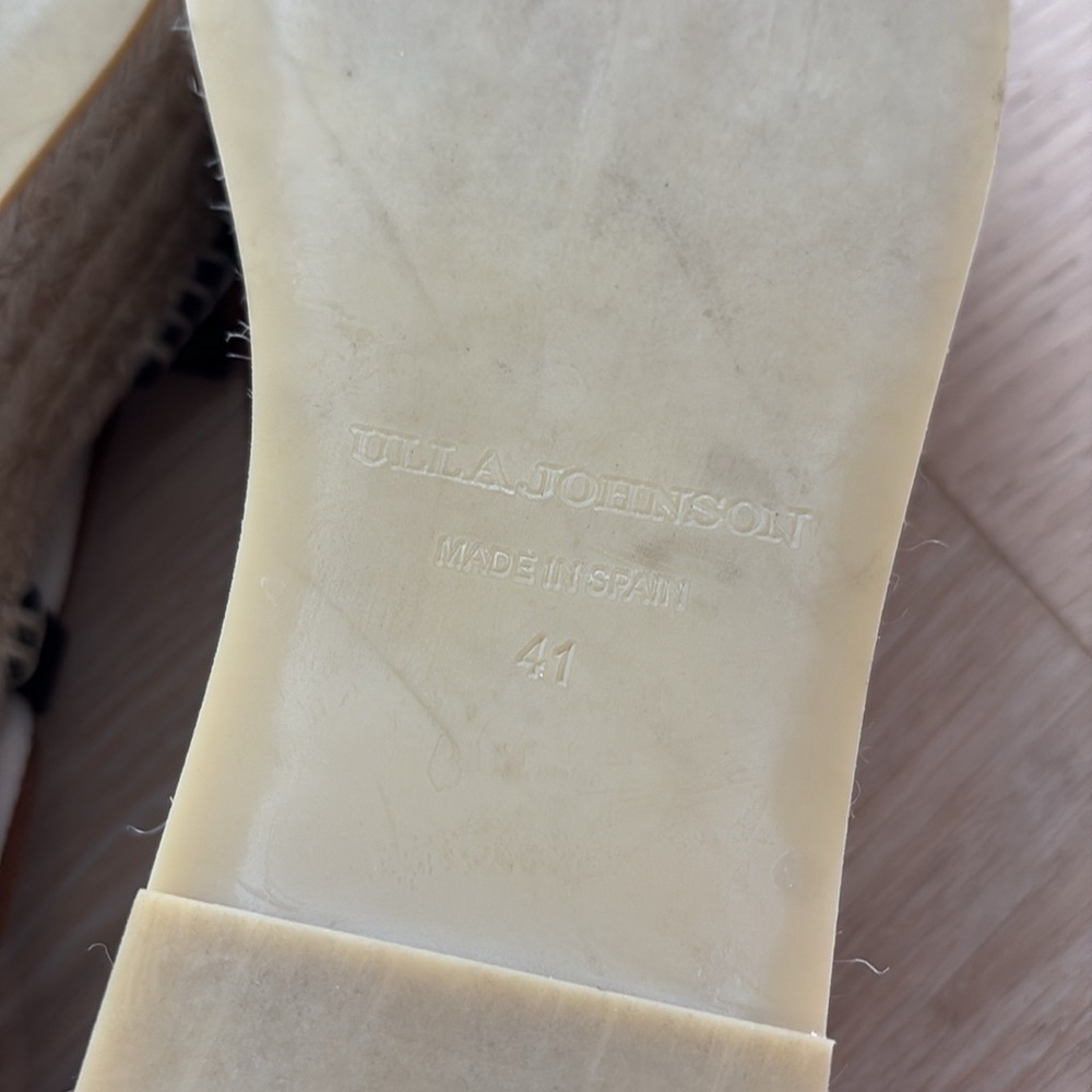EUC Ulla Johnson Divina Espadrille in Noir Sz 41 - Picture 10 of 12